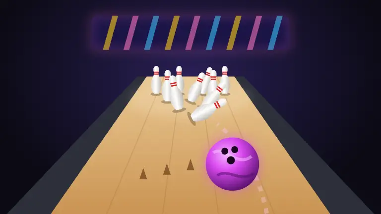 Bowling game art