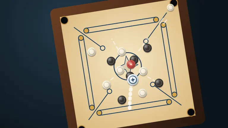 Carrom game art
