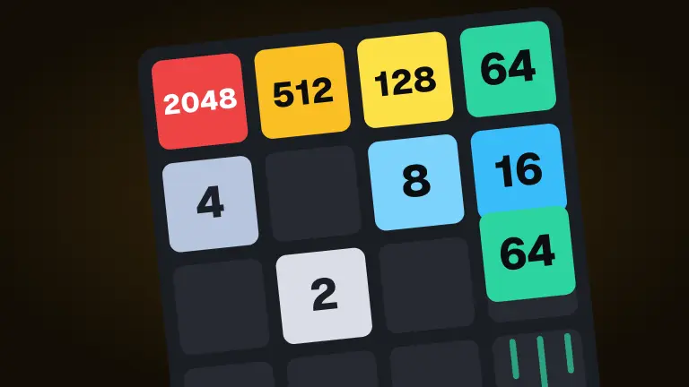 Merge 2048 game art