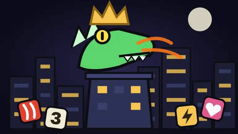 Monster City game art