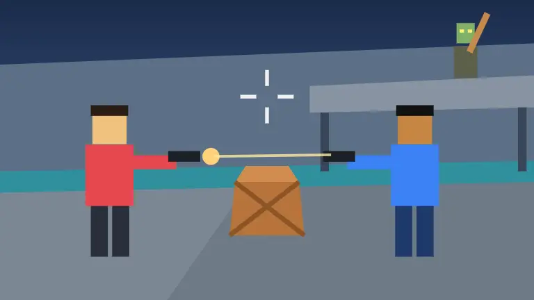 Shootout game art